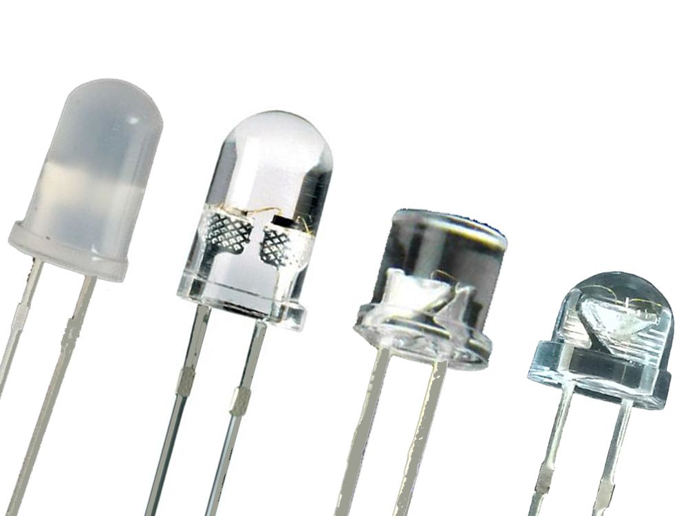  Led diodai dip 5mm baltas i spalvinga pasirinkimui 8 spalva | komplektas 100 kompiuterių.