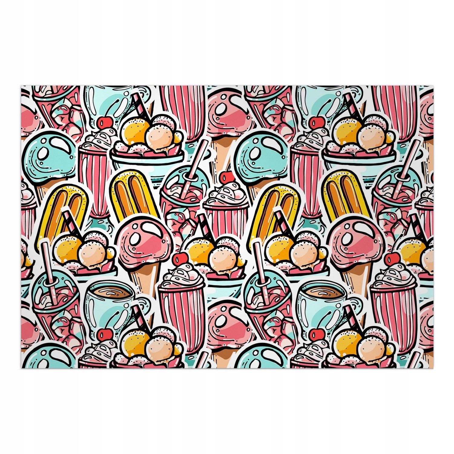  Mat on the floor vinyl modern fence 150x100 cm