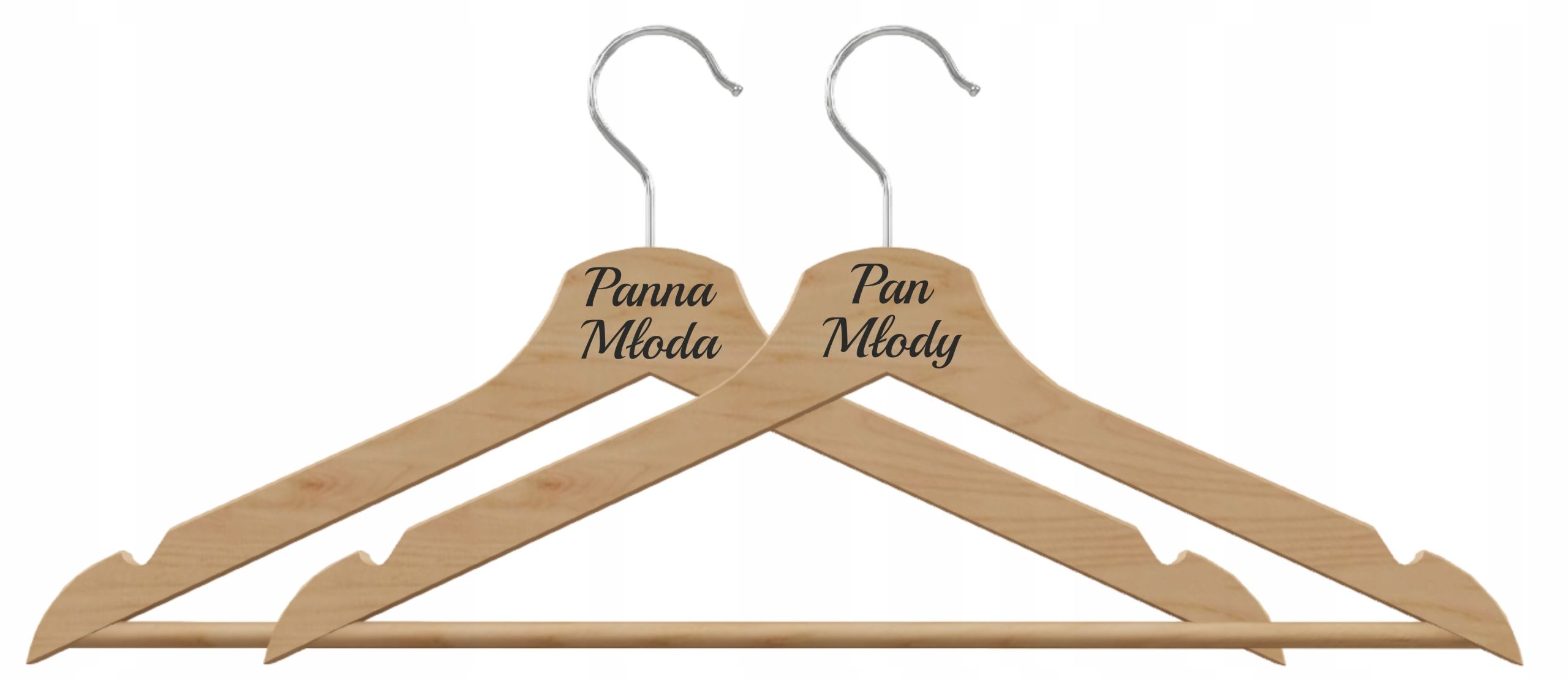  Set wedding hangers wedding golden glamour wedding bride groom isle of man