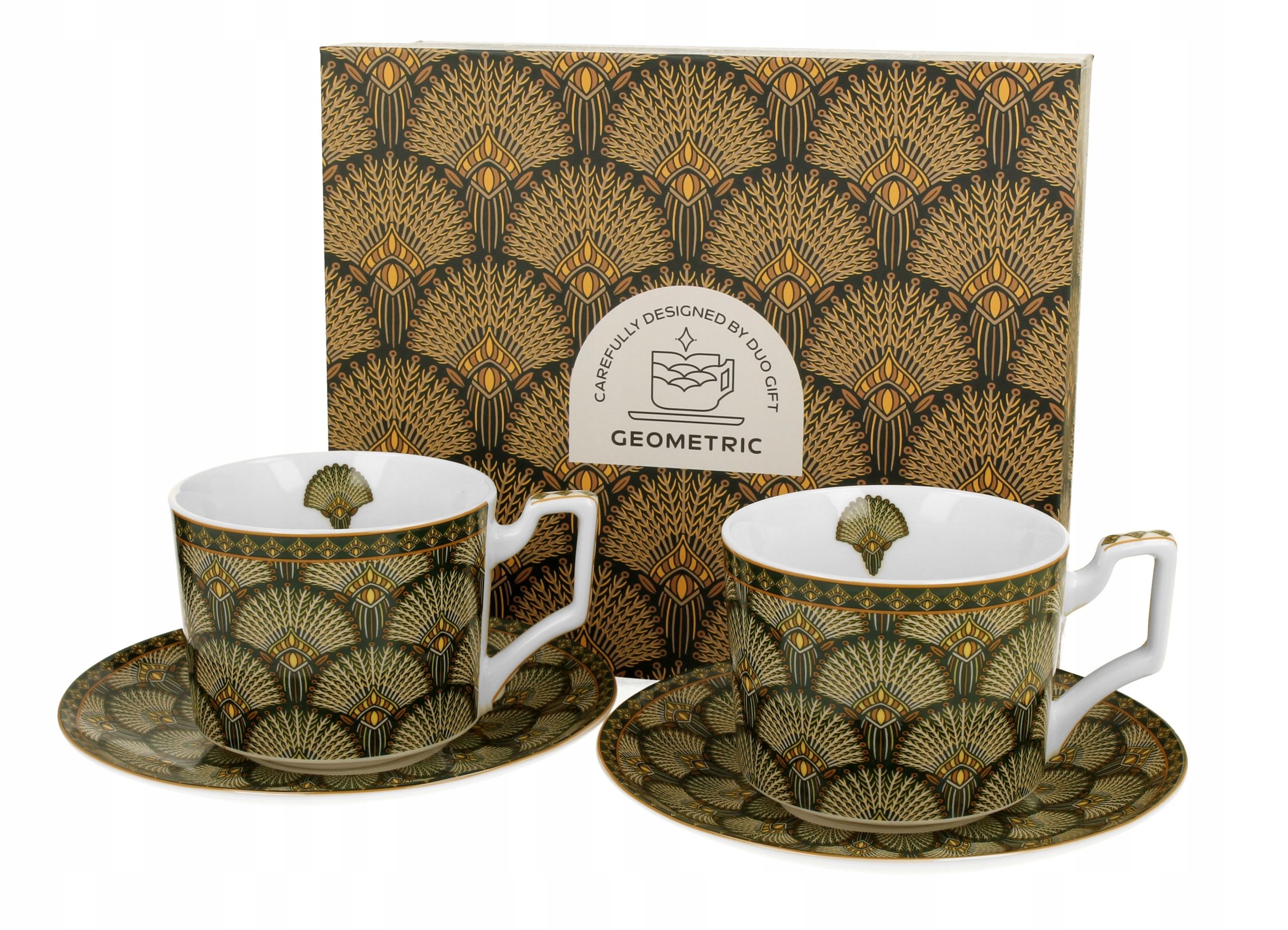  2 cups espresso with saucers safa