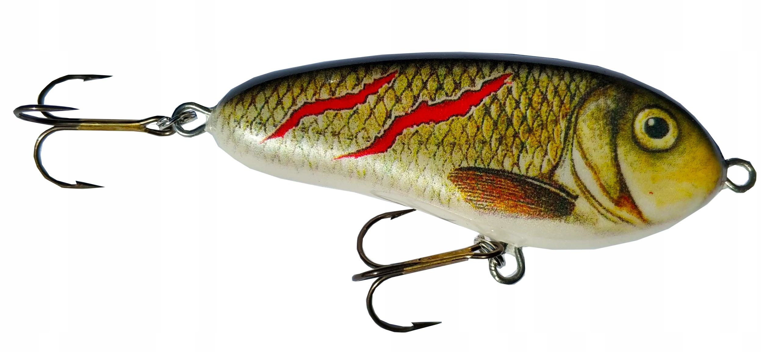  Vobleris mistrall jerk skęstantis 10cm 50g slider 478 masalas lydeka
