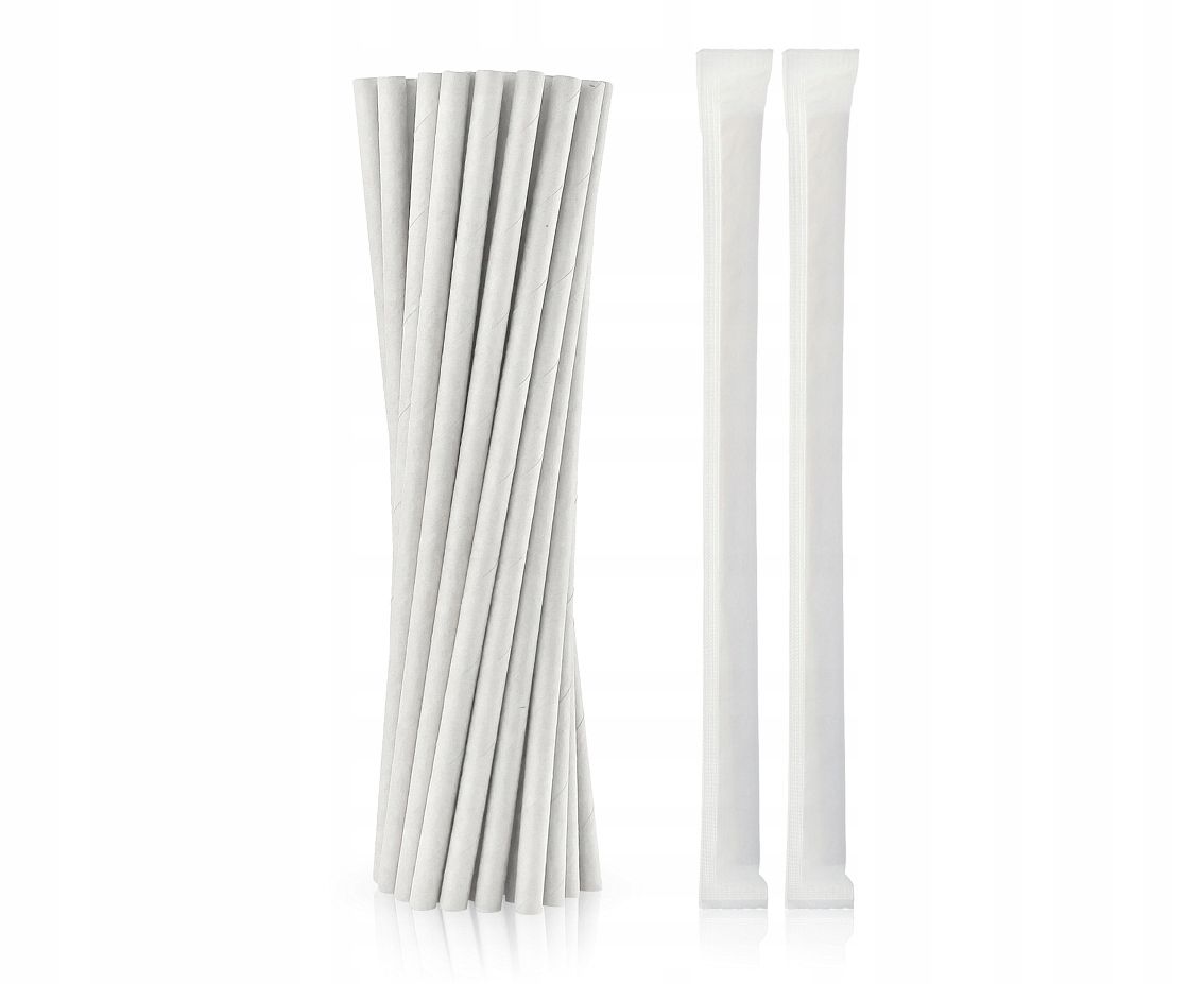  Slamky rúrky na pitie - papier zlomiť sa 250 počítač. 6x200mm - dúhy farba