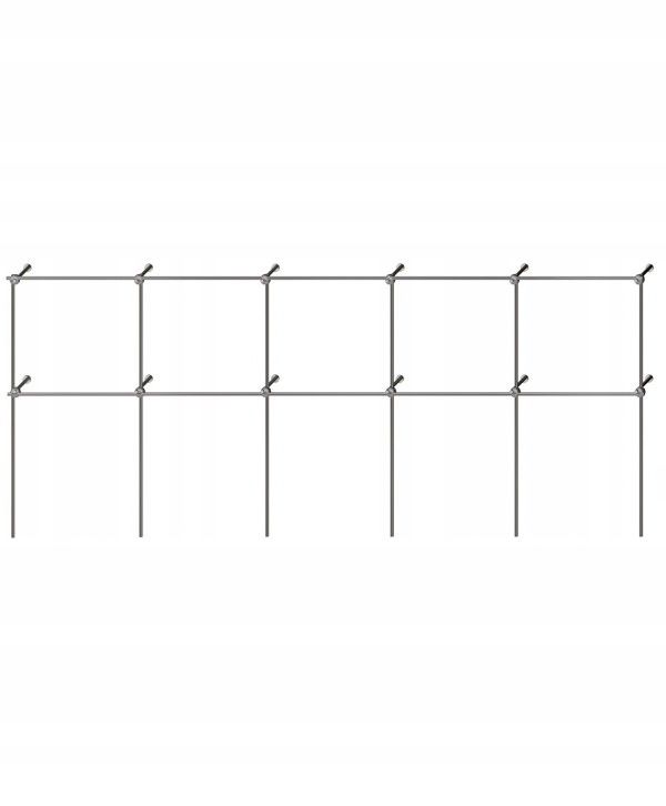  Stand with holder for clothes hangers shelf 2x1,5m