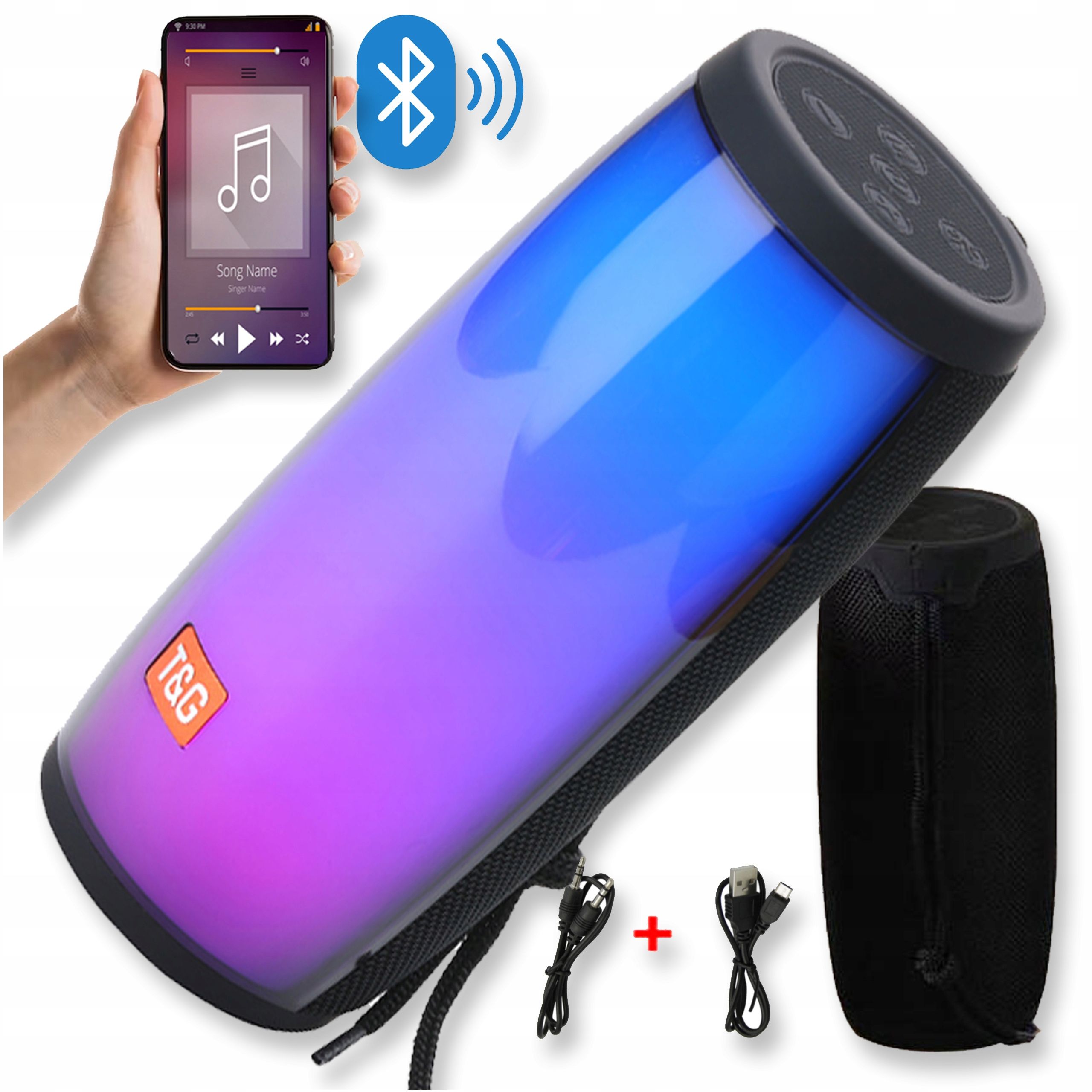  Speaker with bluetooth function portable wireless audio usb fm mobile radio aux sd