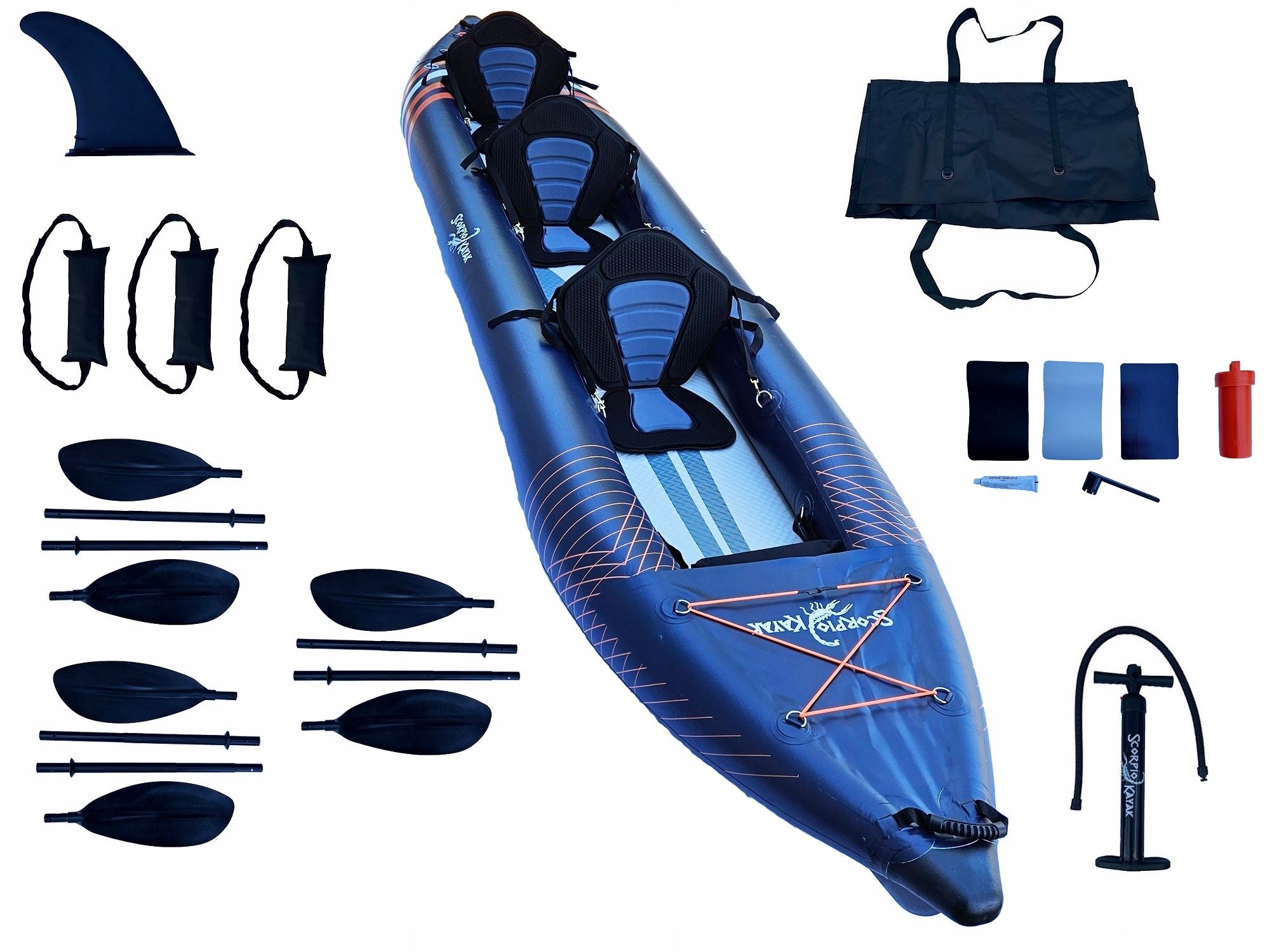  Double kayak inflatable tourist with floor dropstitch set double