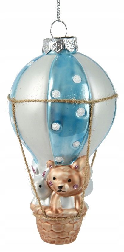  Glass christmas tree toys christmas tree toy with feathers 7 cm 4 pcs.