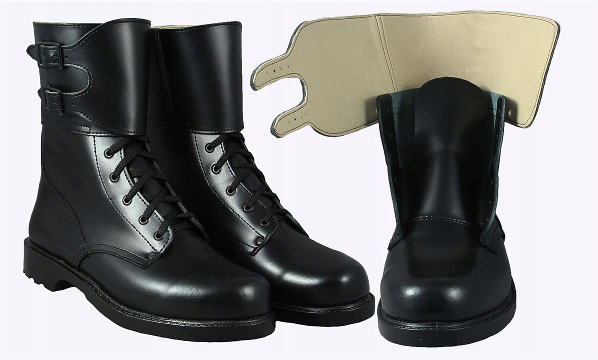  Military boots tighteners brown color leather size. 42