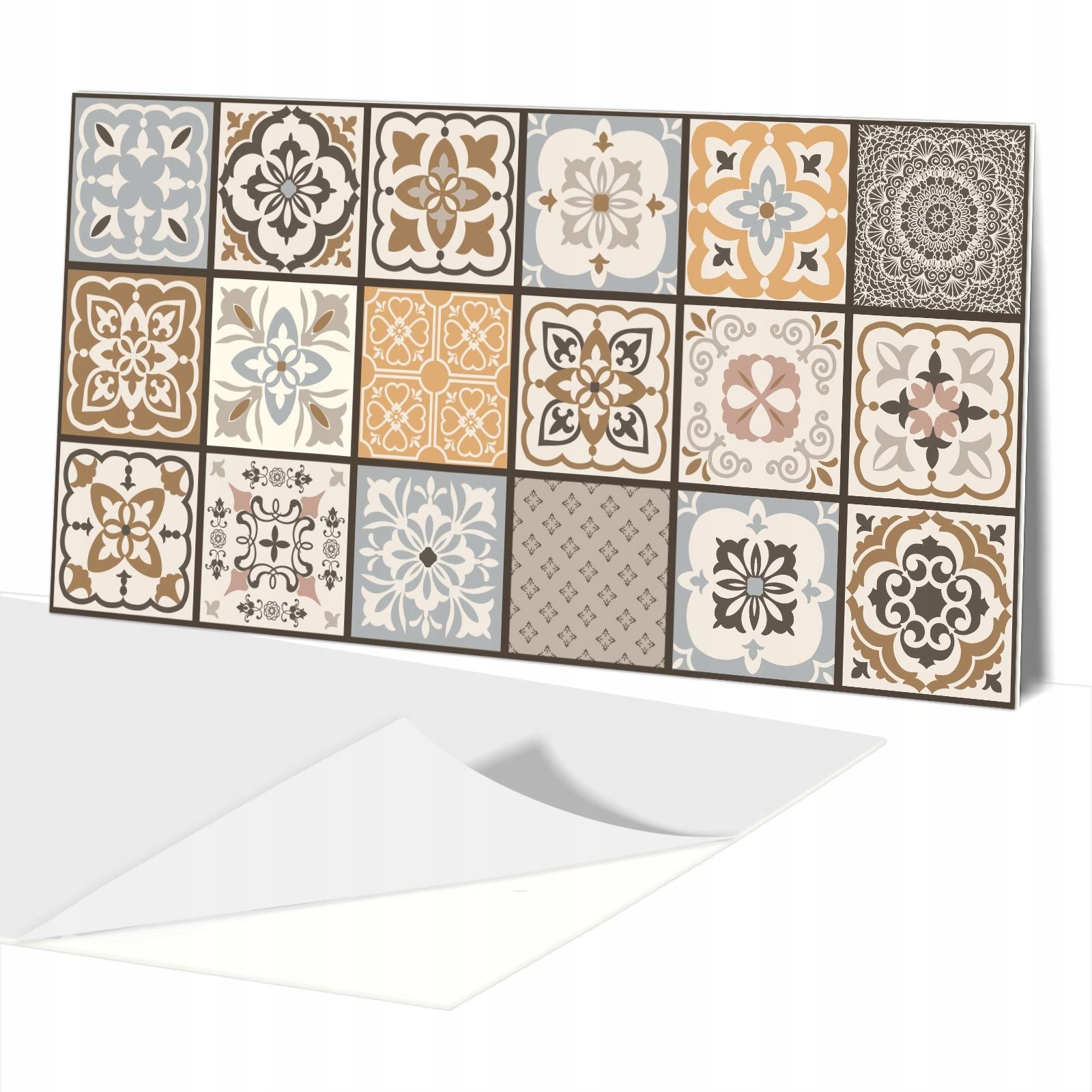  Lipīga plāksne pvc paneļi uz sienas marokānis patchwork 100x50cm