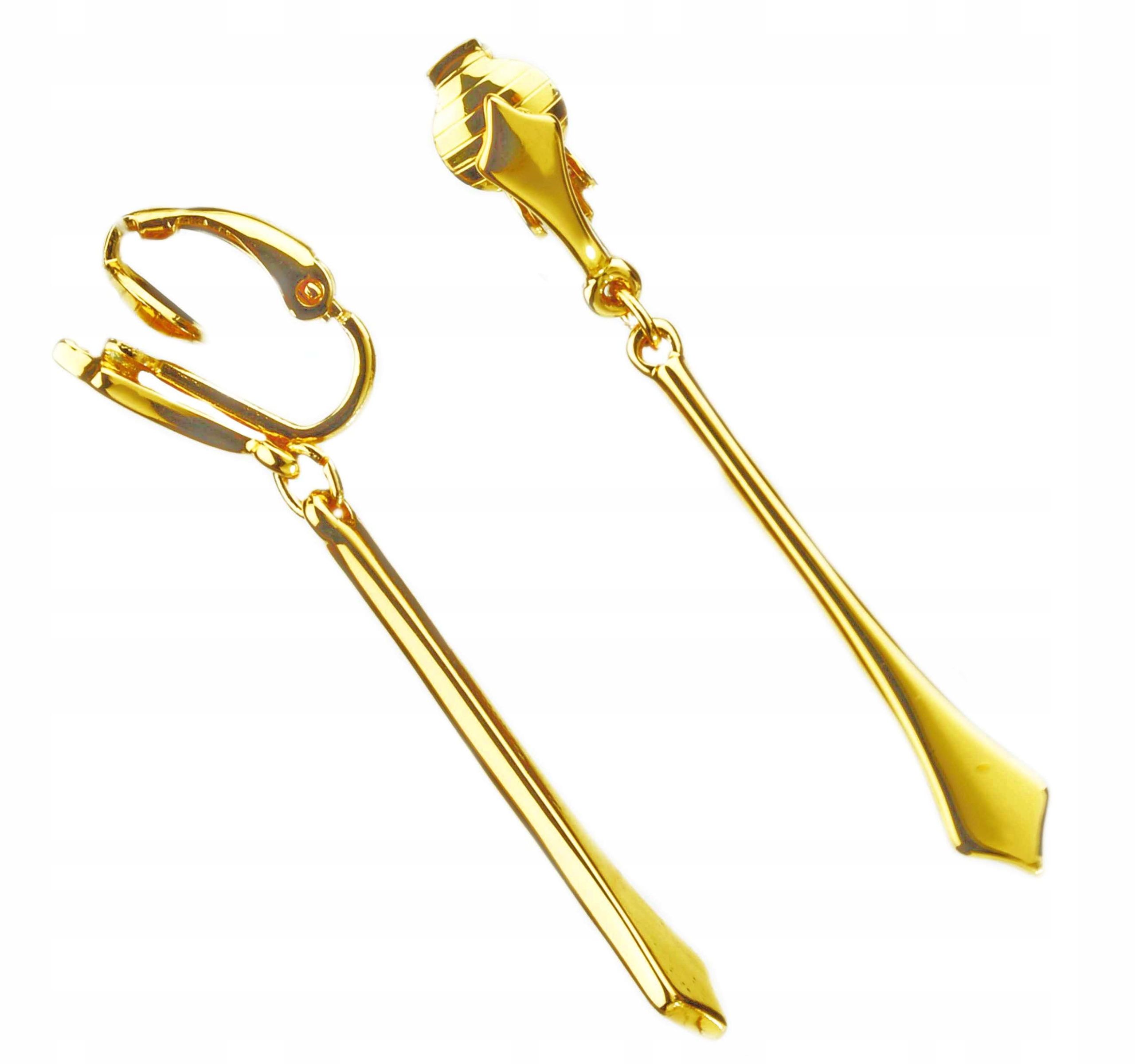  Lang clips golden damen leicht hängend groß beeindruckend für die ohren colibra