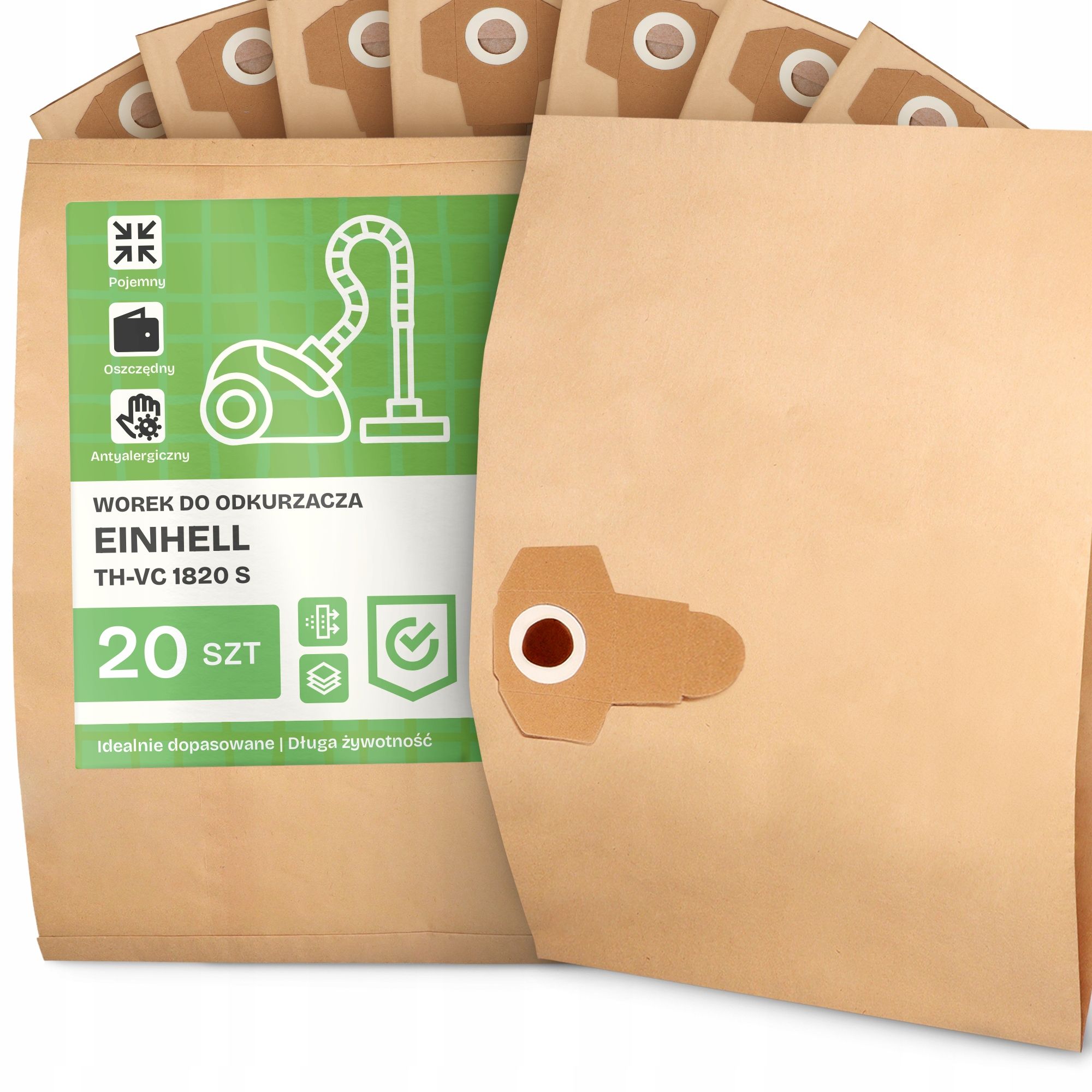  Tasche für einen staubsauger einhell th-vc 1820 s papier zweischichtig tasche 2a 2a