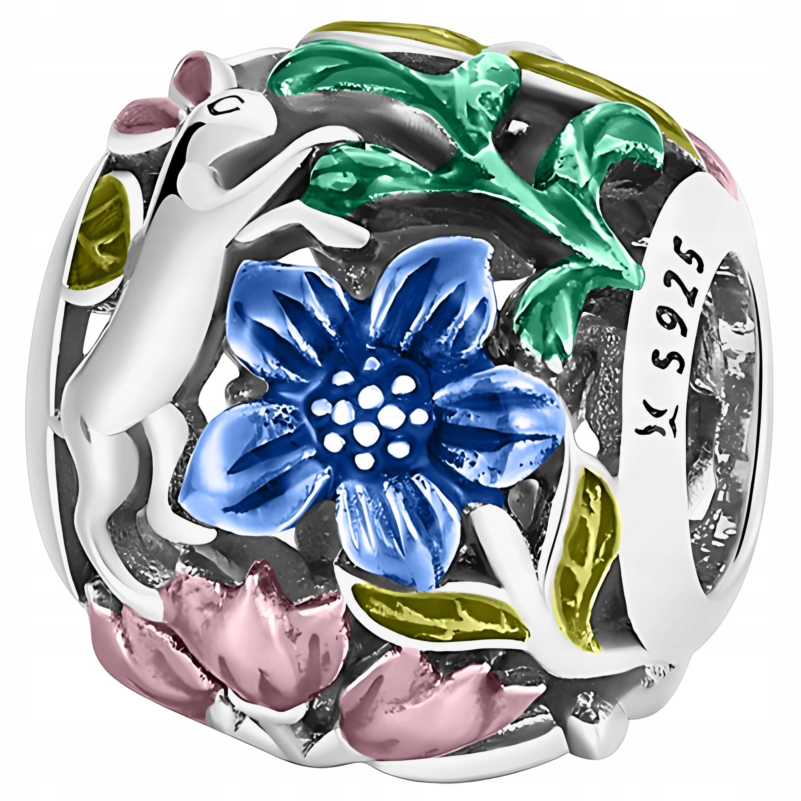  Charms silber mit einem kaninchen kaninchen hase häschen hase silber 925