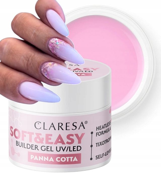  Claresa rubber gél tiksotropia želé 11 svetlo ružová 45g+ šablóny