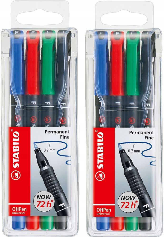  Filmmarker feder scheibe cd dvd stabilo open 4 pcs. x2