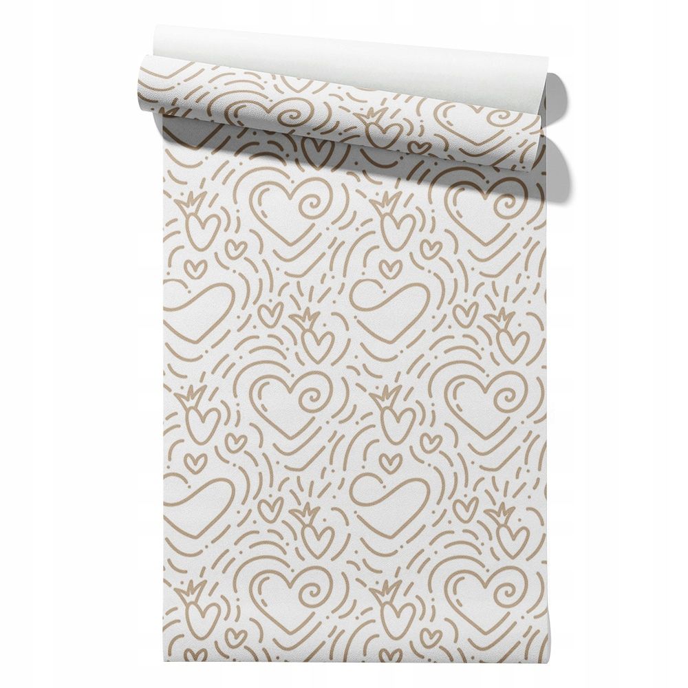  Wallpaper non-woven fabric pastel cherries wallpaper in a roll 50cm x 6,1mb