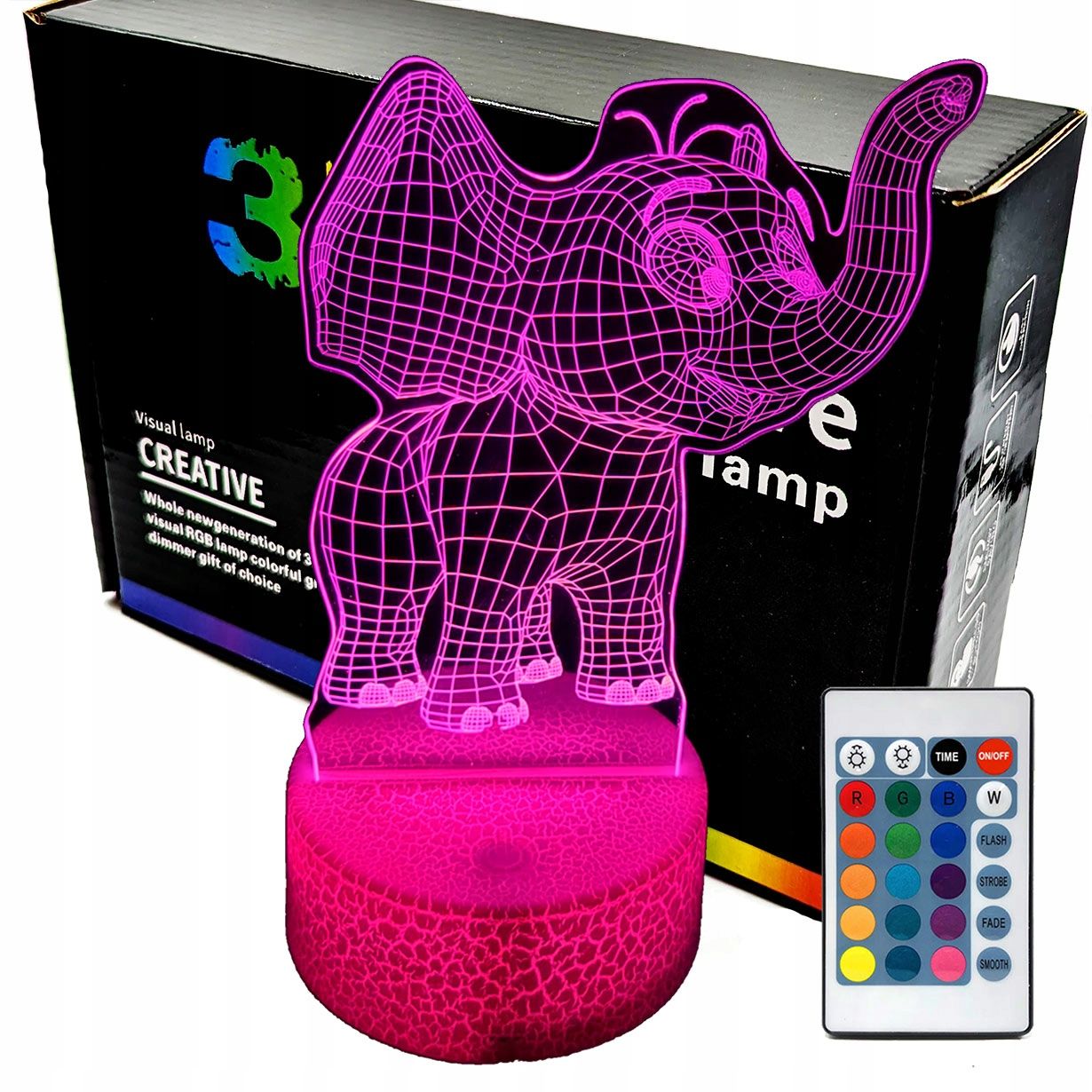  3d naktinė lemputė lempų daugiaspalvis