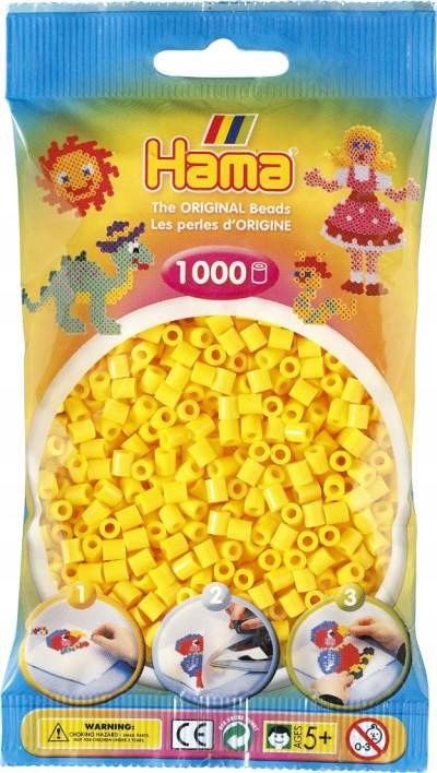  Hama 207-103 - svetlo žltý - 1000 korálky midi - krk