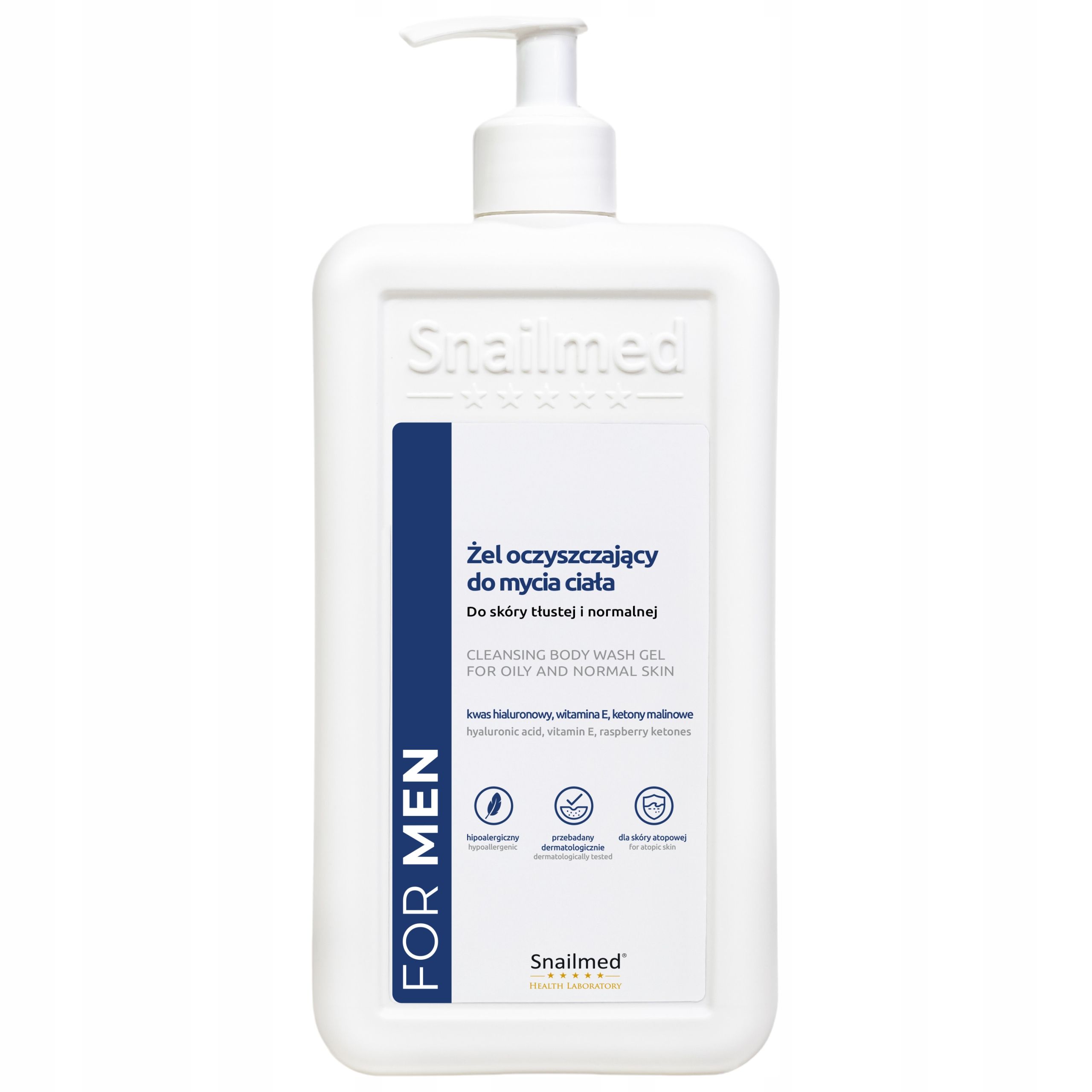  Snailmed puhastusgeel keha pesemiseks meestele 480ml