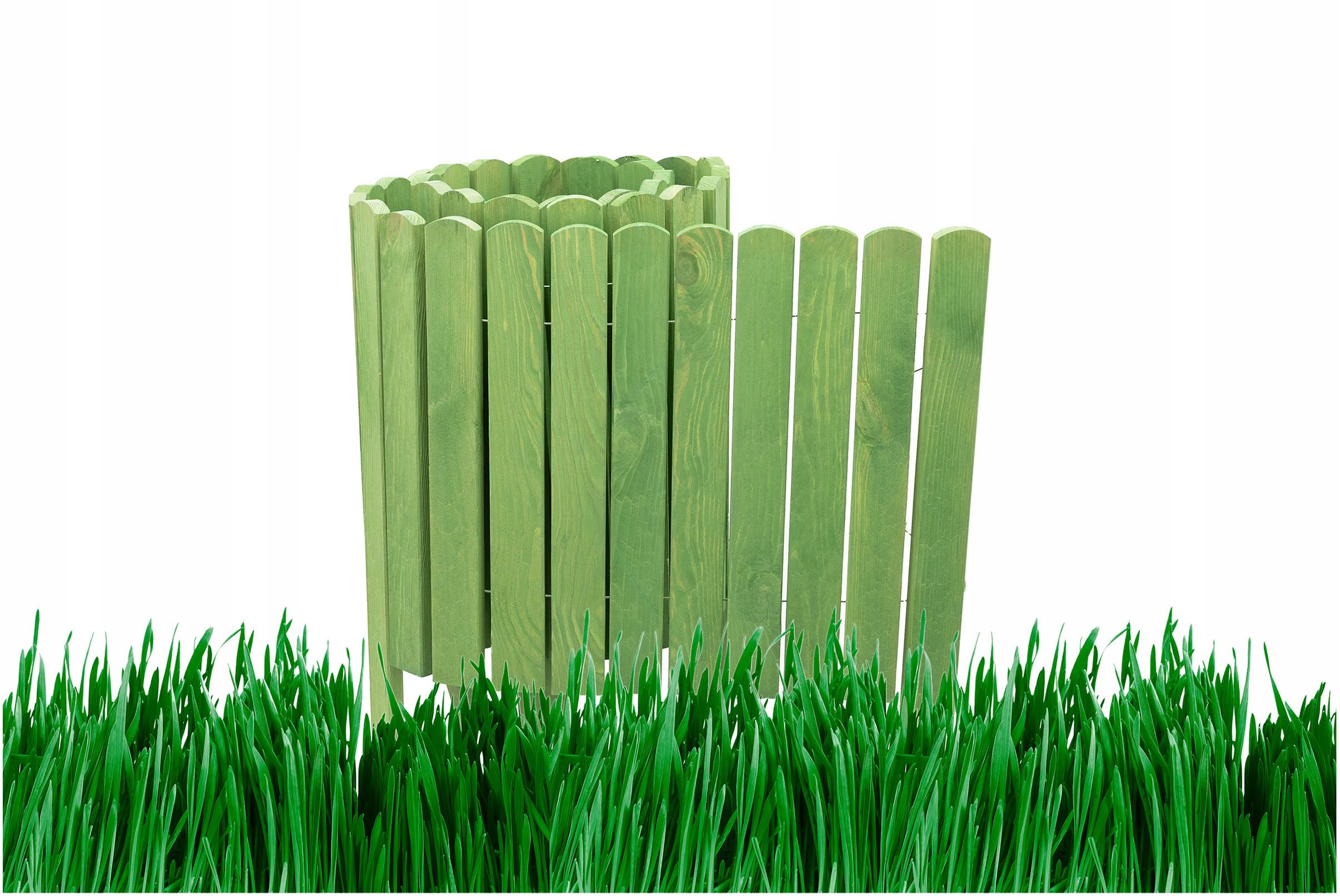  Garden fence lawn edging garden palisade wooden 20 x 200 cm