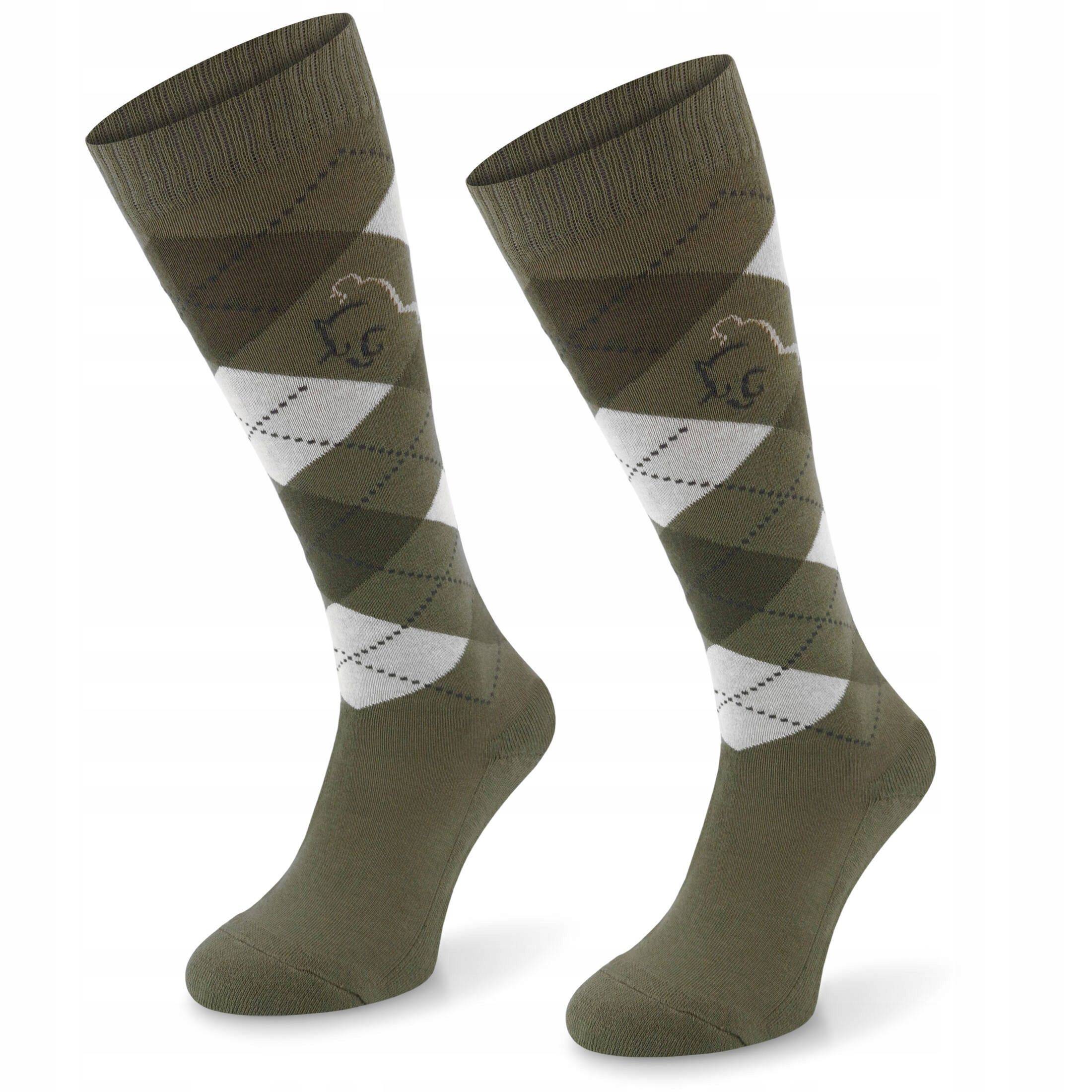  Cotton knee-high riding socks rhombuses socks for horseback riding comodo 39-42