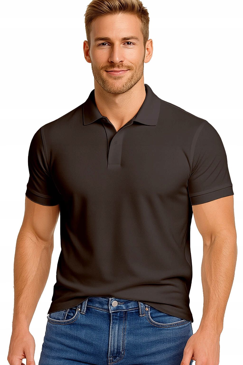  Men&#39;s polo shirts t-shirt elegant reinforcement cotton with collar m
