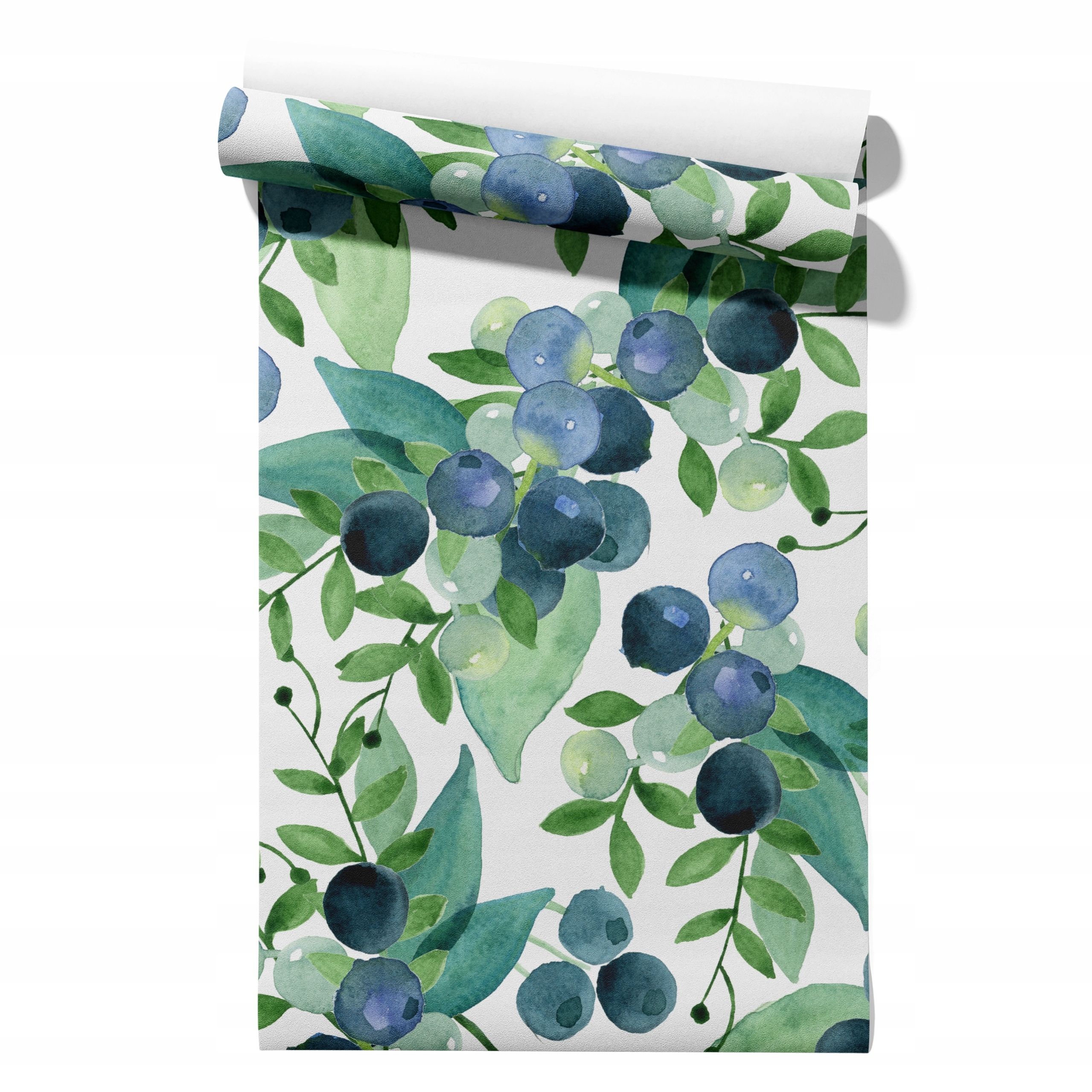  Wallpaper non-woven fabric pastel cherries wallpaper in a roll 50cm x 6,1mb