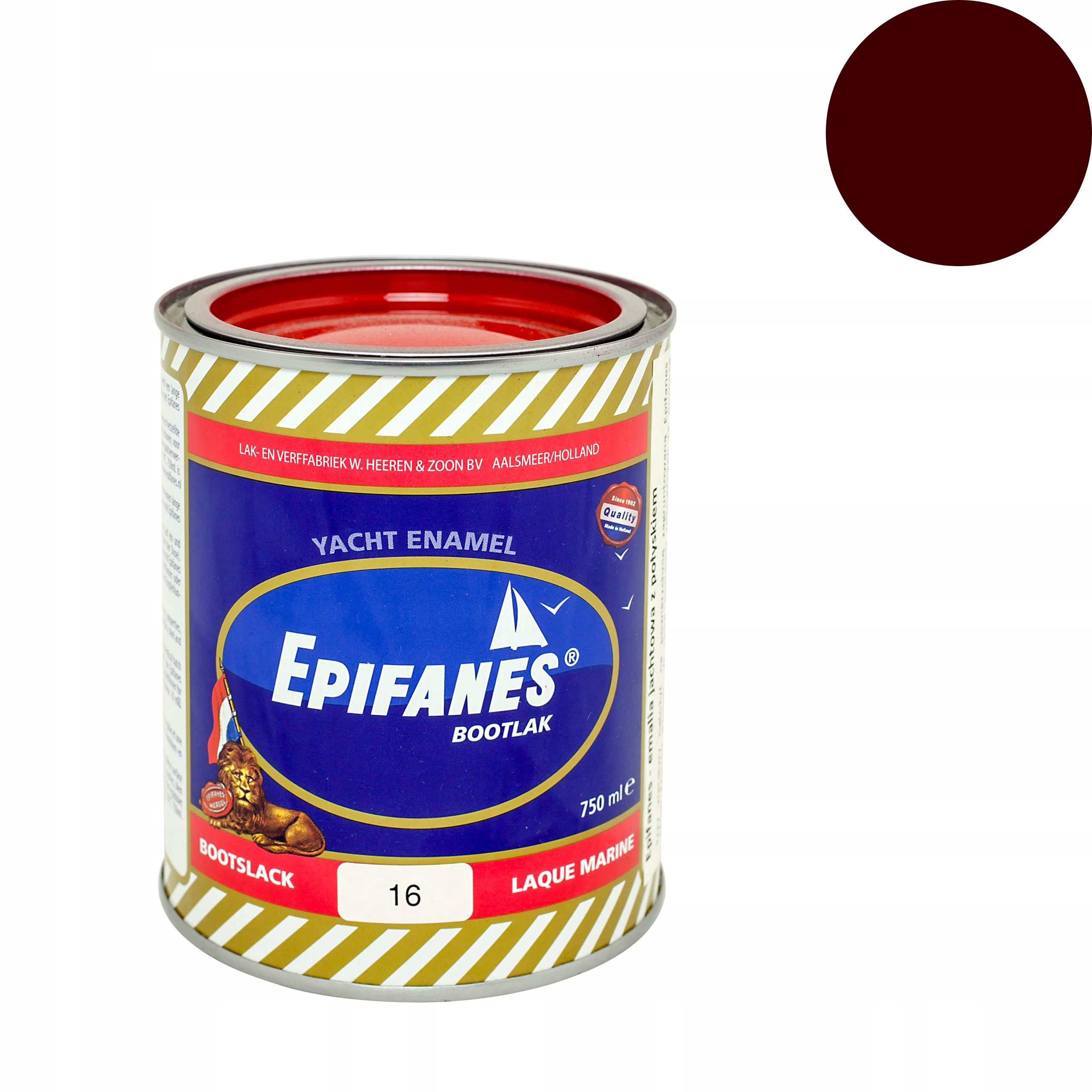  Epifanes emalis jachtos blizgesio rudos spalvos šokoladų.
