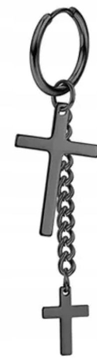  Kõrvarõngas kõrvas huggie rist rist mõõk teras punk gothic rock