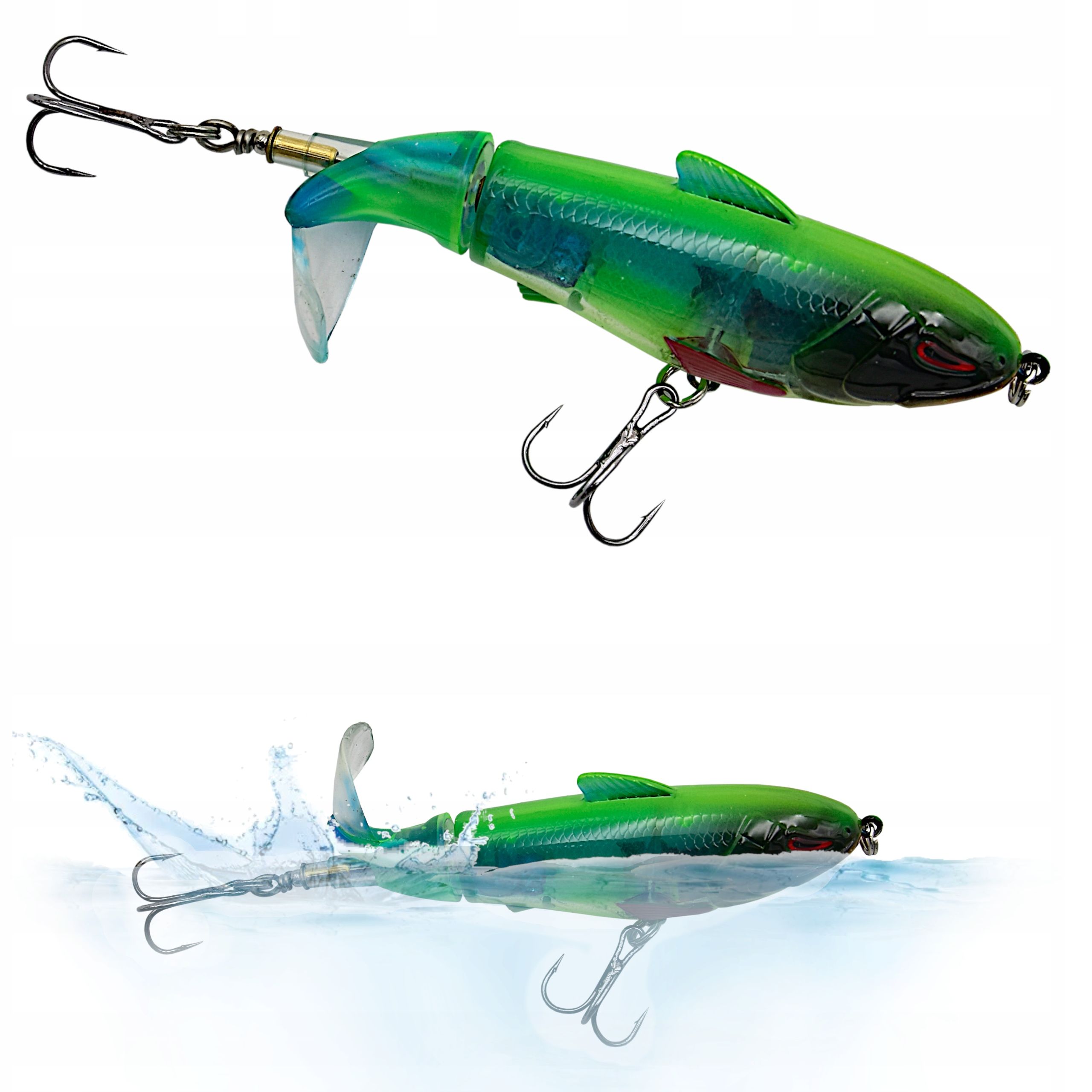  Wobbler zum angeln minnow pop walker 3d kunstköder 5,5 cm 8 g