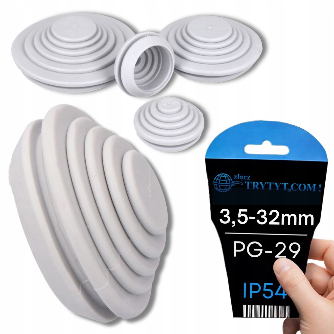  1x kabelių riebokšliai liauka schodkowa guminė pg29 3,5-32mm ip54 sz trytyt