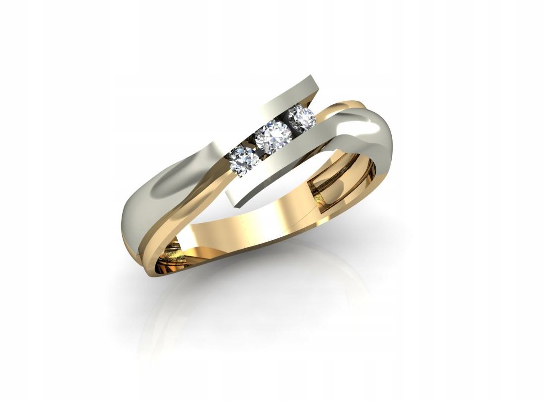  Lieliski gredzens ar izcili 0,44 ct -50% id