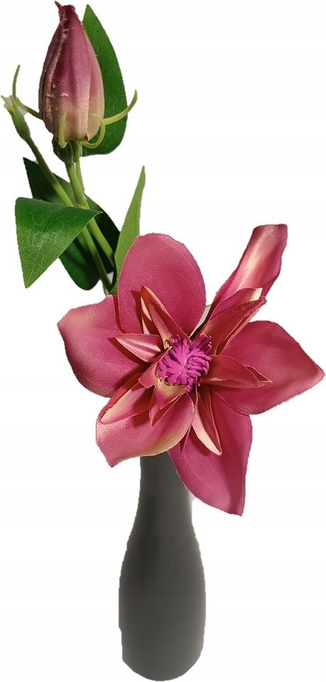  Flower artificial klematis dark purple 48cm flower leading - for wreaths