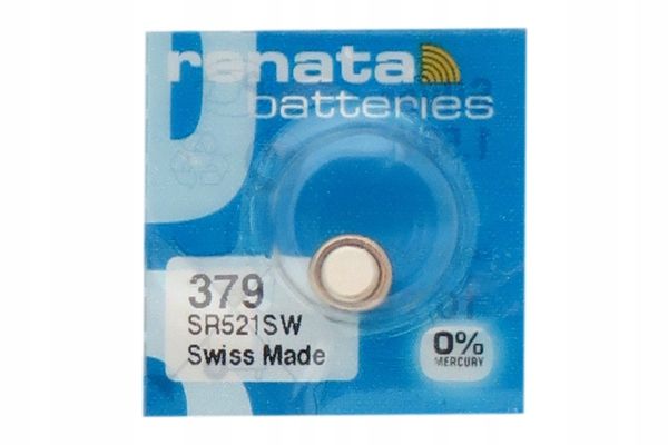  Sudraba akumulators renata 379 sr521sw šveicē ražots