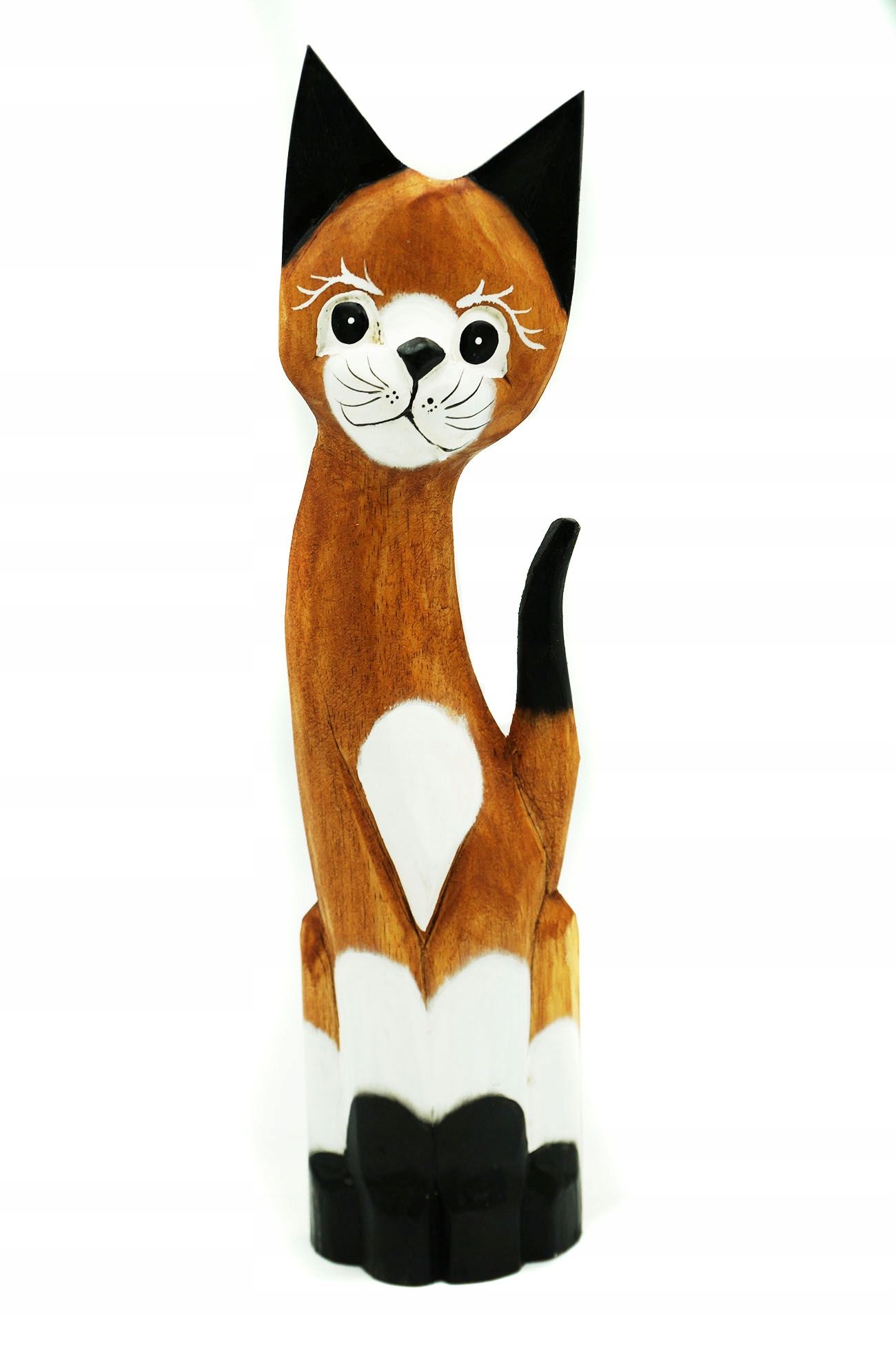  Katze kätzchen holzfigur wunderschön einzigartig dekoration oder geschenk 30cm