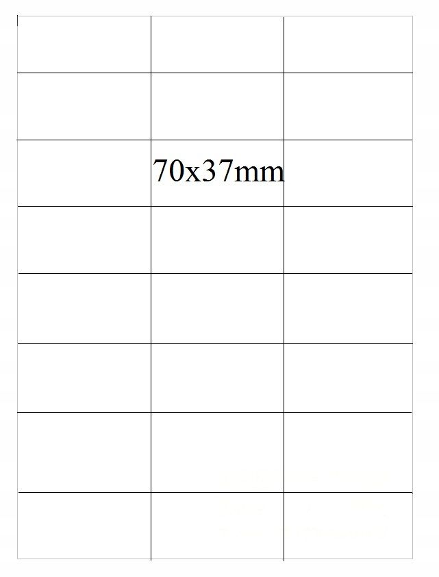  Label stickers for the printer 70x37 2400pcs. 24/a4