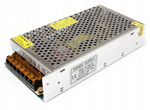  Maitinimo šaltinis 12v 120w 10a ip20 slim led juostoms, cctv