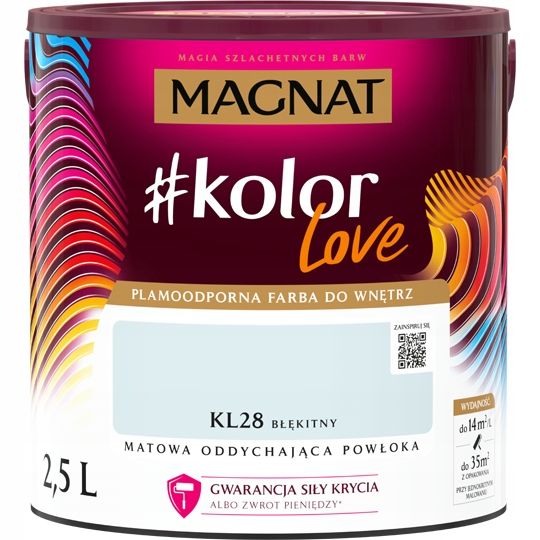  Kvėpuojanti lateksiniai dažai magnatas #kolorlove šviesa pelenų spalvos kl14 2,5l