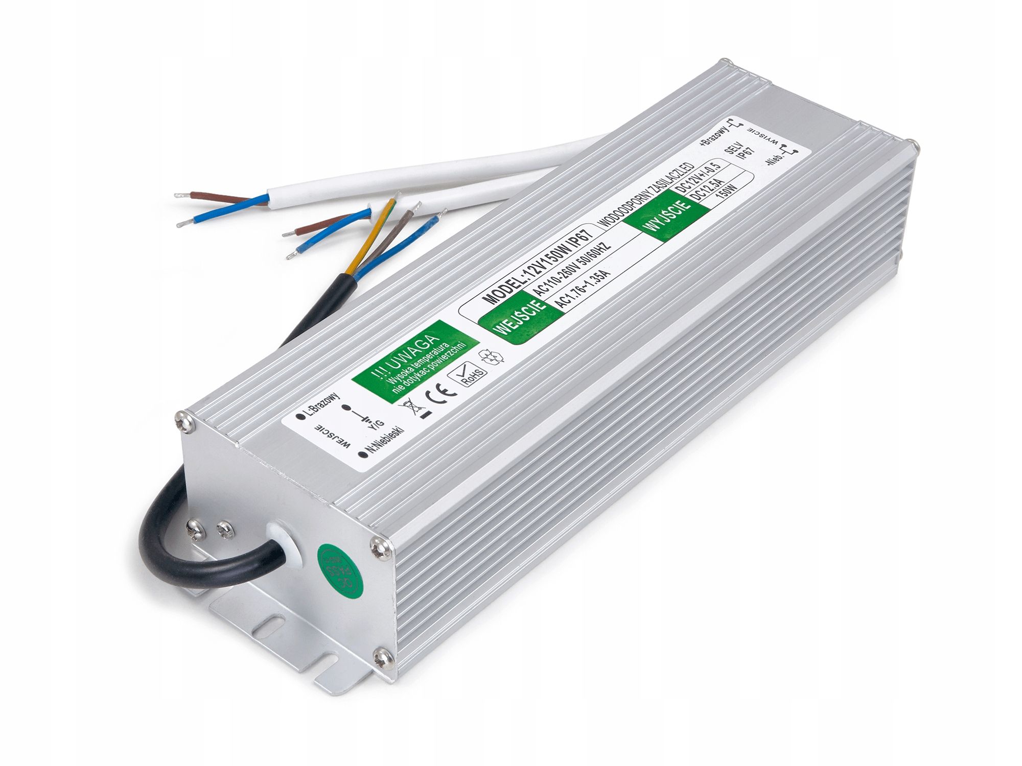  Maitinimo šaltinis 12v 120w 10a ip20 slim led juostoms, cctv