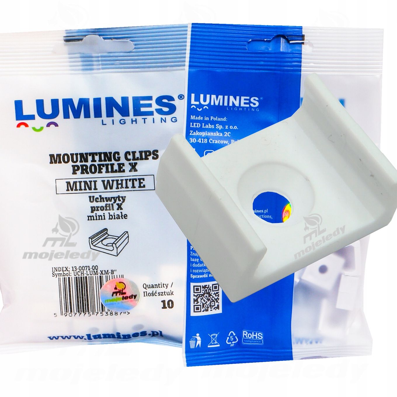  Alumīnija profils iledo balts lentes led piekārts 2m