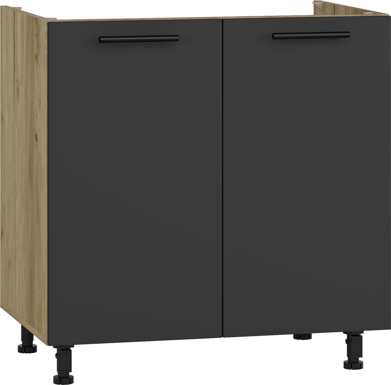  Eckunterschrank armatur für küche unter der spüle dab craft anthrazitfarbe vento dkn-100/82