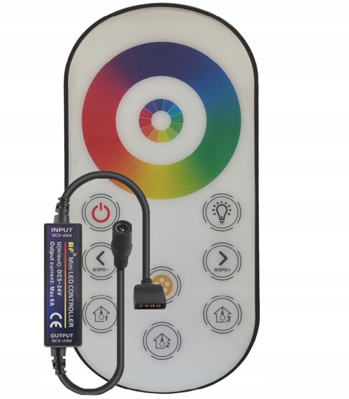  Valdiklio rgb valdiklio rf radijo 10p mini led 01