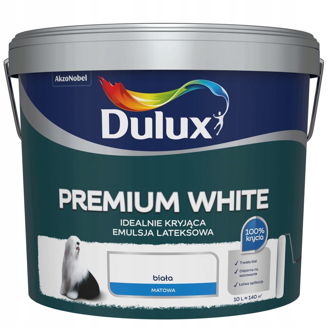  Dulux emulsija latekss premium white pilnīgi pārklājums 10l dziļš mat