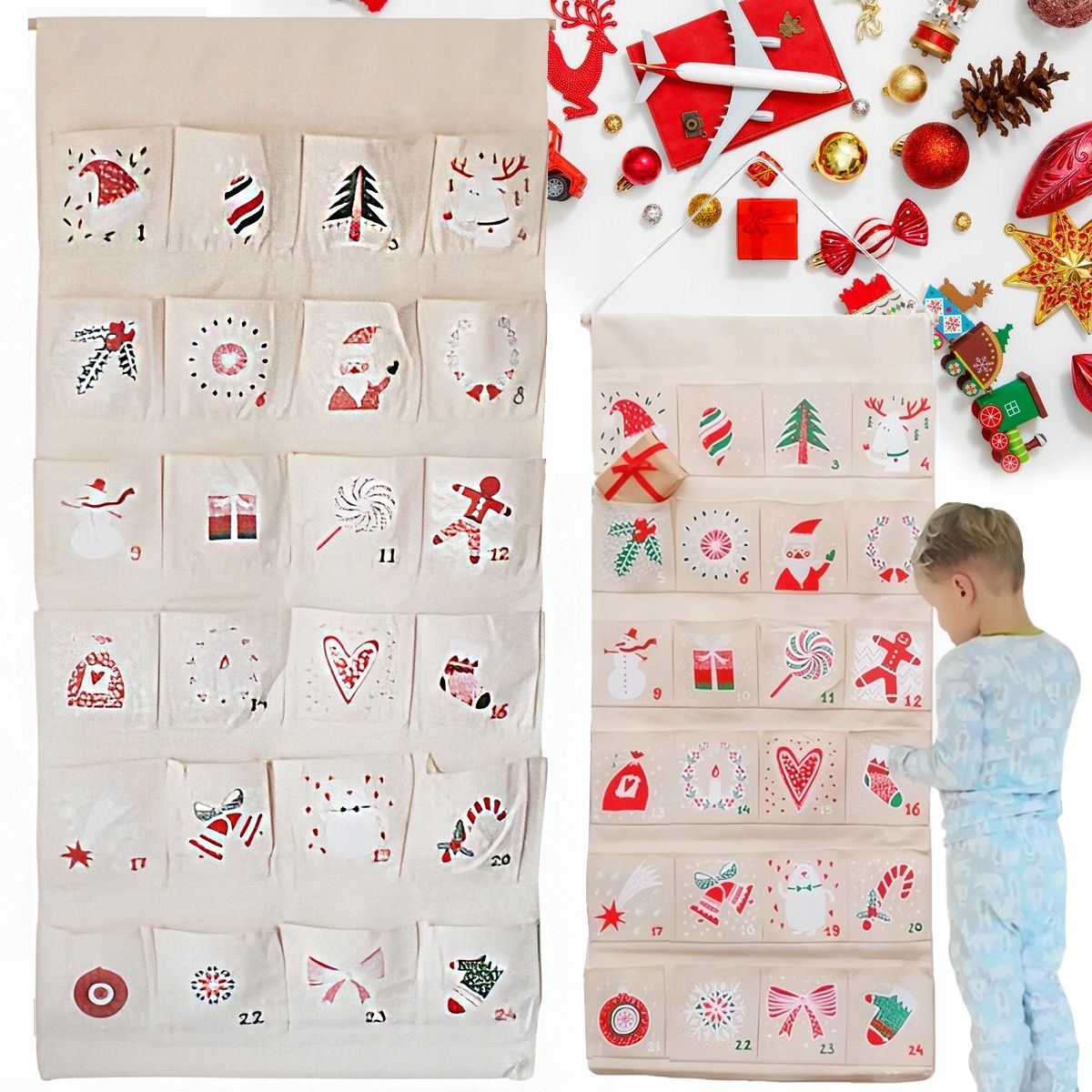  Advent calendar diy eco wallets printout christmas stickers gifts