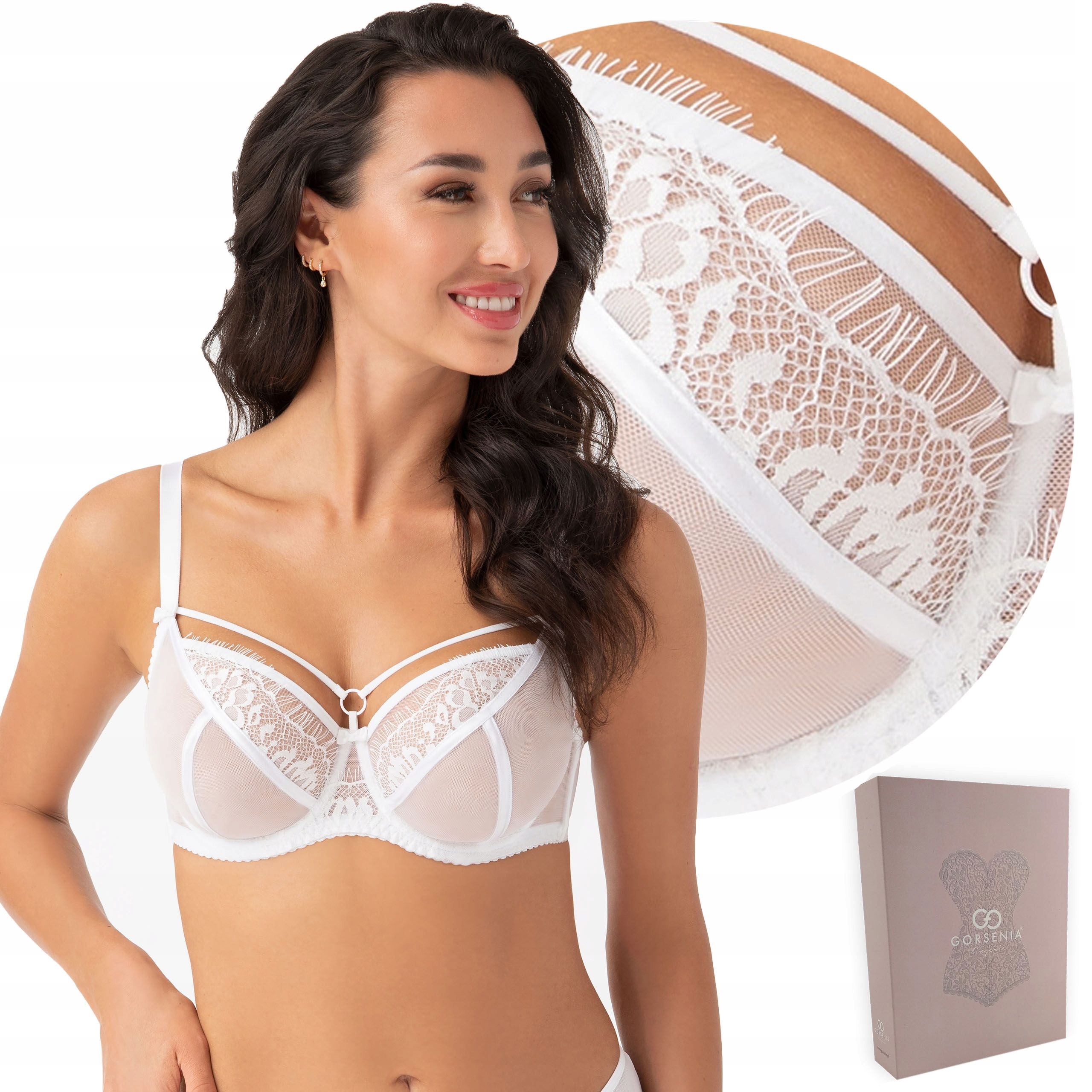  Gorsenija mīksts krūšturis balts paradise k496 lielums 70g