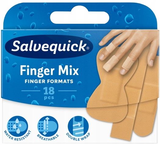  Salvequick finger mix patches an den fingern u rak 18 patches