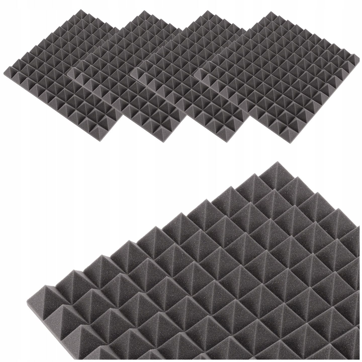  Akustinis porolonas garso izoliacijai pleištai 50x50x5cm prieškambario luboms