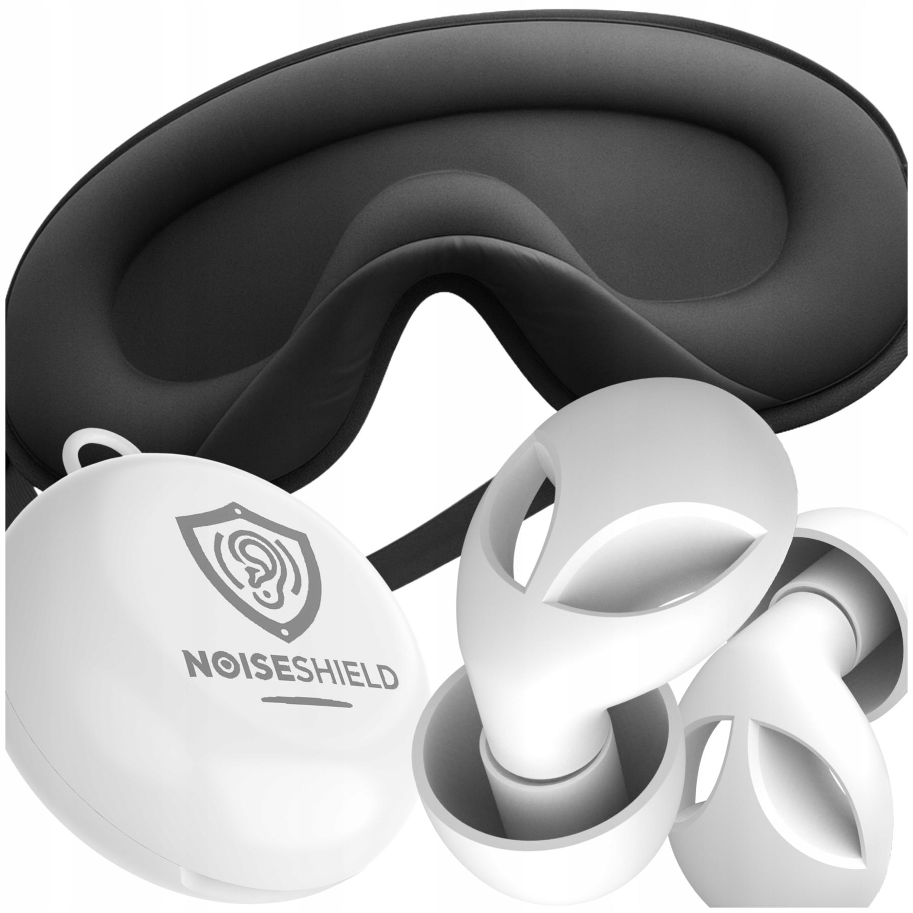  Korken ohrstöpsel silikon mehrweg + armbinde 3d für die augen schlafen