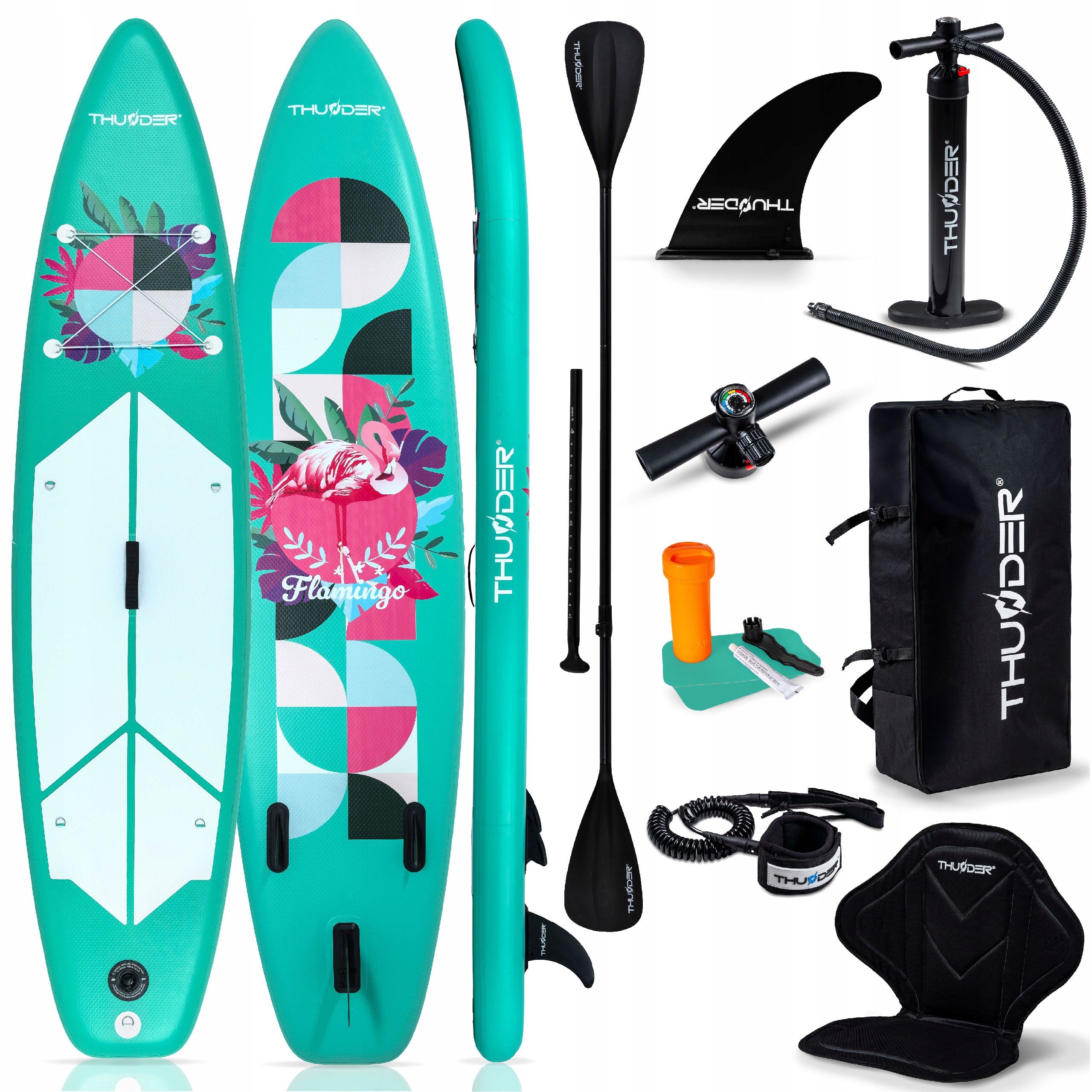  Sup lenta pripučiama plaukimui paddle board 365 cm sėdynė gopro thunder