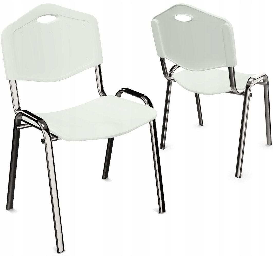  Konferenzstuhl aus kunststoff iso-pl-cr grau