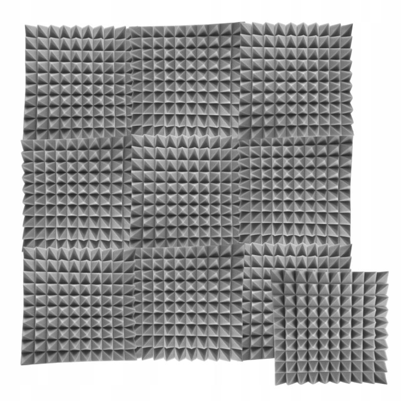  Akustinės plokštės kilimėlis akustinis porolonas 50x50 3m2 trikampis sieninis kambarys 12