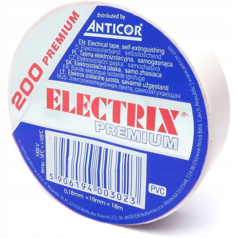  Izoliacinė juosta electrix 200 premium 19mm x 18m